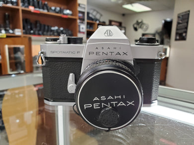 Asahi Pentax Spotmatic F, w/ Takumar 55mm 1.8 lens, Both Professionally CLA'd, Canada - Paramount Camera & Repair