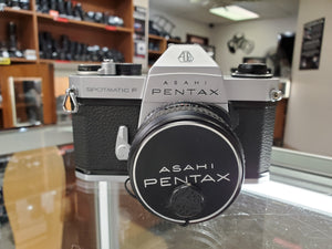 Asahi Pentax Spotmatic F, w/ Takumar 55mm 1.8 lens, Both Professionally CLA'd, Canada - Paramount Camera & Repair