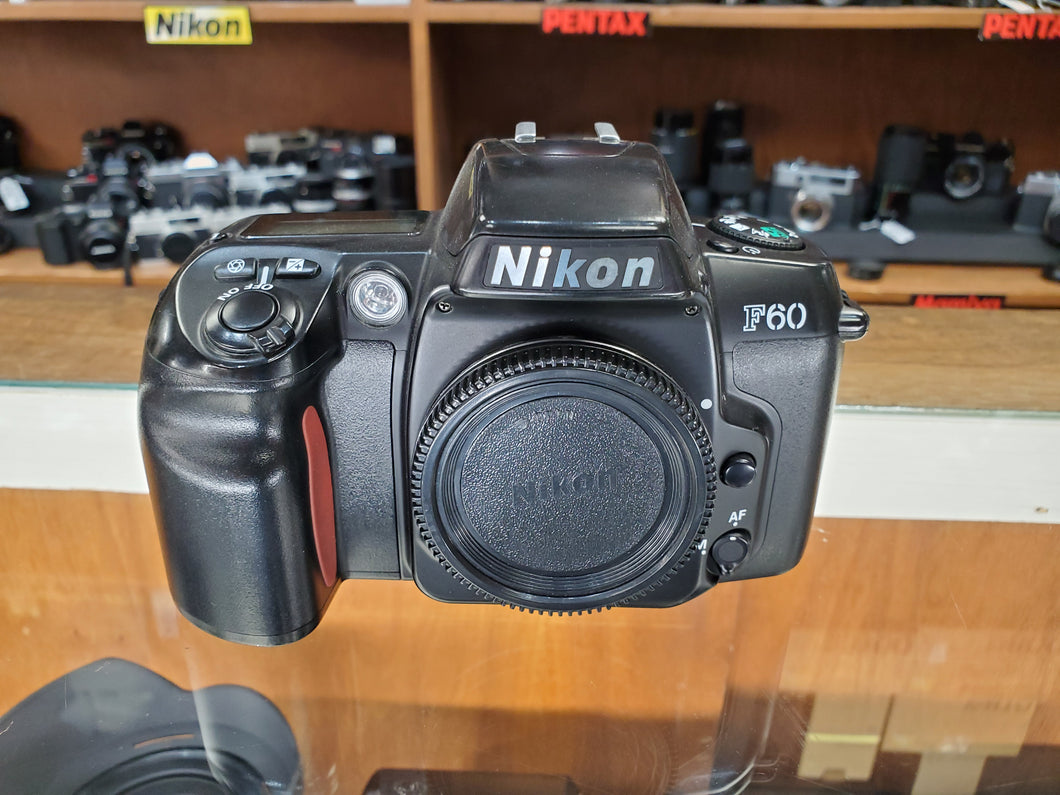 Nikon F60, 35mm AF SLR Film Camera, Professional CLA, Canada - Paramount Camera & Repair