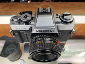 Minolta X-70, 35mm SLR Film Camera w/ 50m 1.7 Lens, Professional CLA, Canada - Paramount Camera & Repair