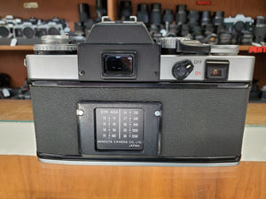 Minolta XE-5, 35mm SLR Film Camera w/ 50m F2 Lens, Professional CLA, Canada - Paramount Camera & Repair