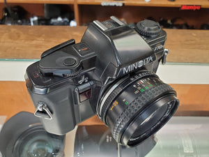 Minolta X-370N, 35mm SLR Film Camera w/ Rokkor 50m F2 Lens, Professional CLA, Canada - Paramount Camera & Repair