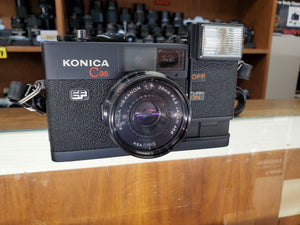 Konica C35 EF, 35mm Rangefinder Film Camera w/ 38m F2.8 Lens, Professional CLA, Canada - Paramount Camera & Repair