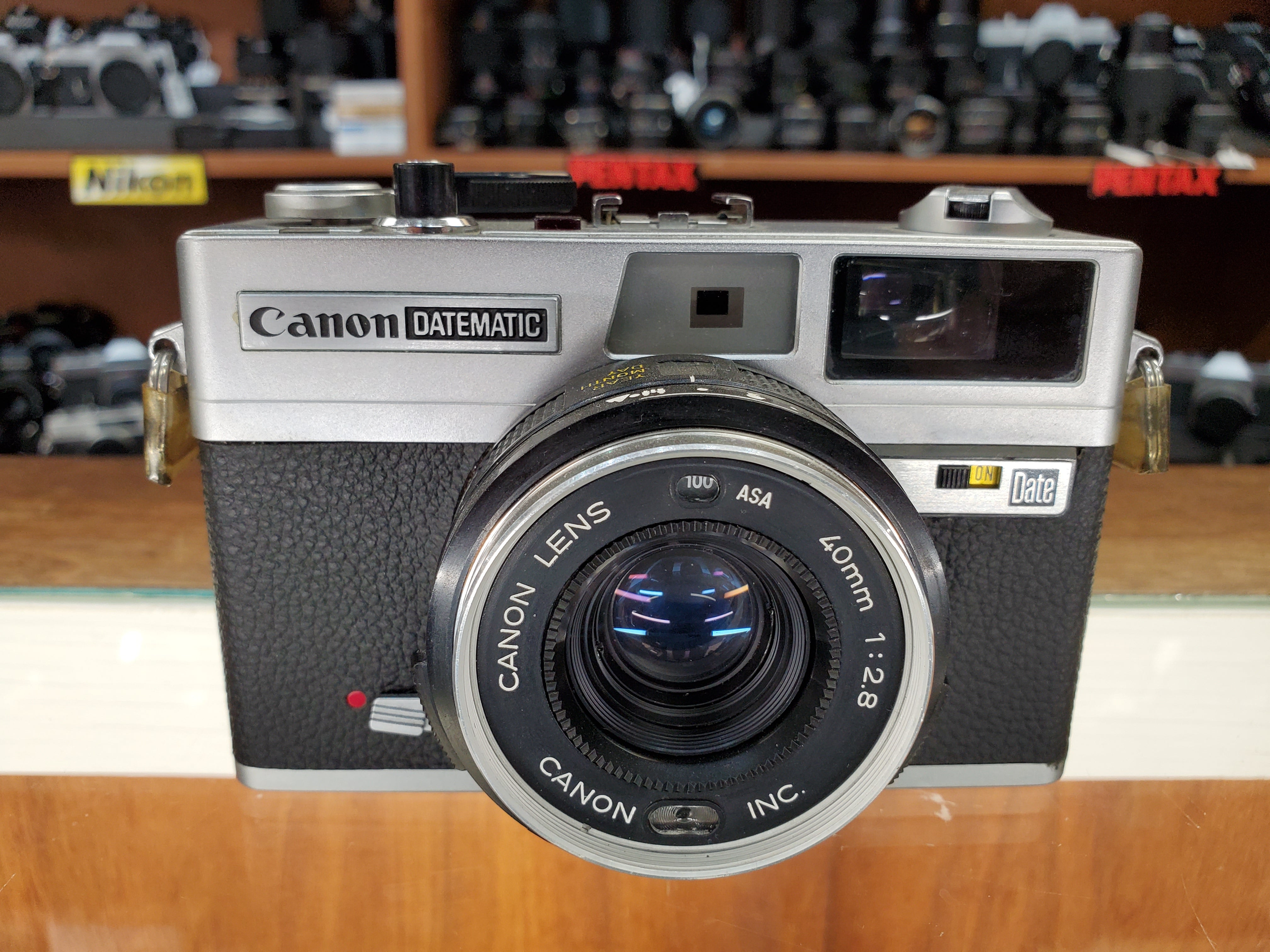 整備済 Canon キヤノン デートマチック フィルムカメラ