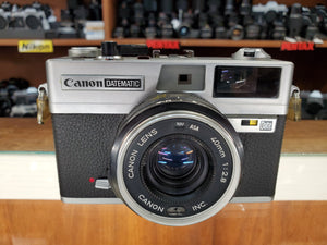 Canon Datematic, 35mm Rangefinder Film Camera w/ 40mm F2.8 Lens, Professional CLA, Canada - Paramount Camera & Repair