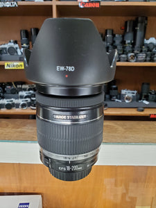 Canon EF-S 18-200mm f/3.5-5.6 IS lens - Used Condition 9/10 - Paramount Camera & Repair