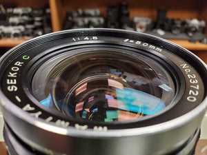 Mamiya-Sekor C 50mm f/4.5 Medium Format Lens, RB67 Pro S, CLA'd, Mint, Canada - Paramount Camera & Repair