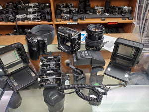 Mamiya 645 Super MF w/Grip, 150mm F3.8 N/L, AE finder, 2 x FilmBacks, CLA'd, Canada - Paramount Camera & Repair
