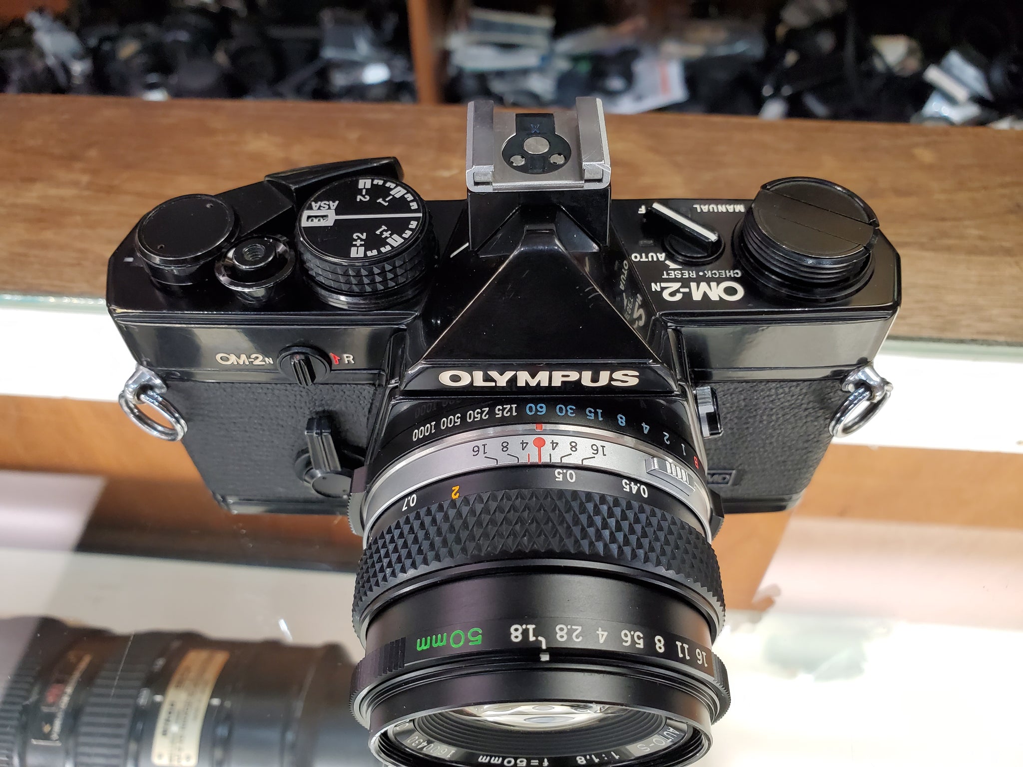 Olympus OM-2n, 35mm Film Camera w/ Olympus 50mm 1.8 Lens, CLA'd