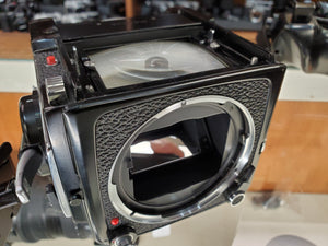 Mamiya 645 1000s w/Grip, Sekor C 80mm F1.9, Metered finder, CLA'd, Light Seals - Paramount Camera & Repair