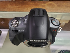 Sony Alpha DSLR A380 14.2MP Camera W/18-55mm & 100-300mm Lens