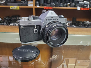 Pentax MX Asari with Pentax-M SMC 50mm F2, 35mm Film Camera, CLA'd, Warranty - Paramount Camera & Repair