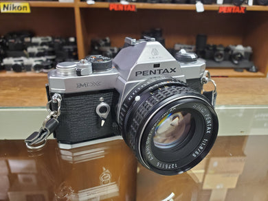 *MINT* Pentax MX Asari with Pentax SMC 55mm F1.8, 35mm Film Camera, CLA'd, Warranty - Paramount Camera & Repair