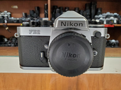 Nikon FE2 35mm SLR Film Camera, CLA'd, Near MINT, Warranty - Canada - Paramount Camera & Repair