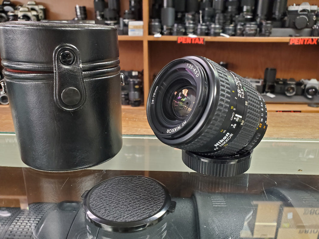 Nikon AF Nikkor 28-70mm f/3.5-4.5 D Zoom Lens - Mint Condition - Paramount Camera & Repair