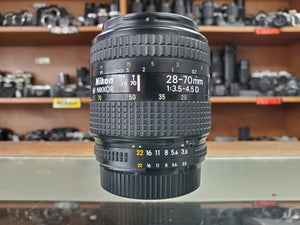 Nikon AF Nikkor 28-70mm f/3.5-4.5 D Zoom Lens - Mint Condition - Paramount Camera & Repair