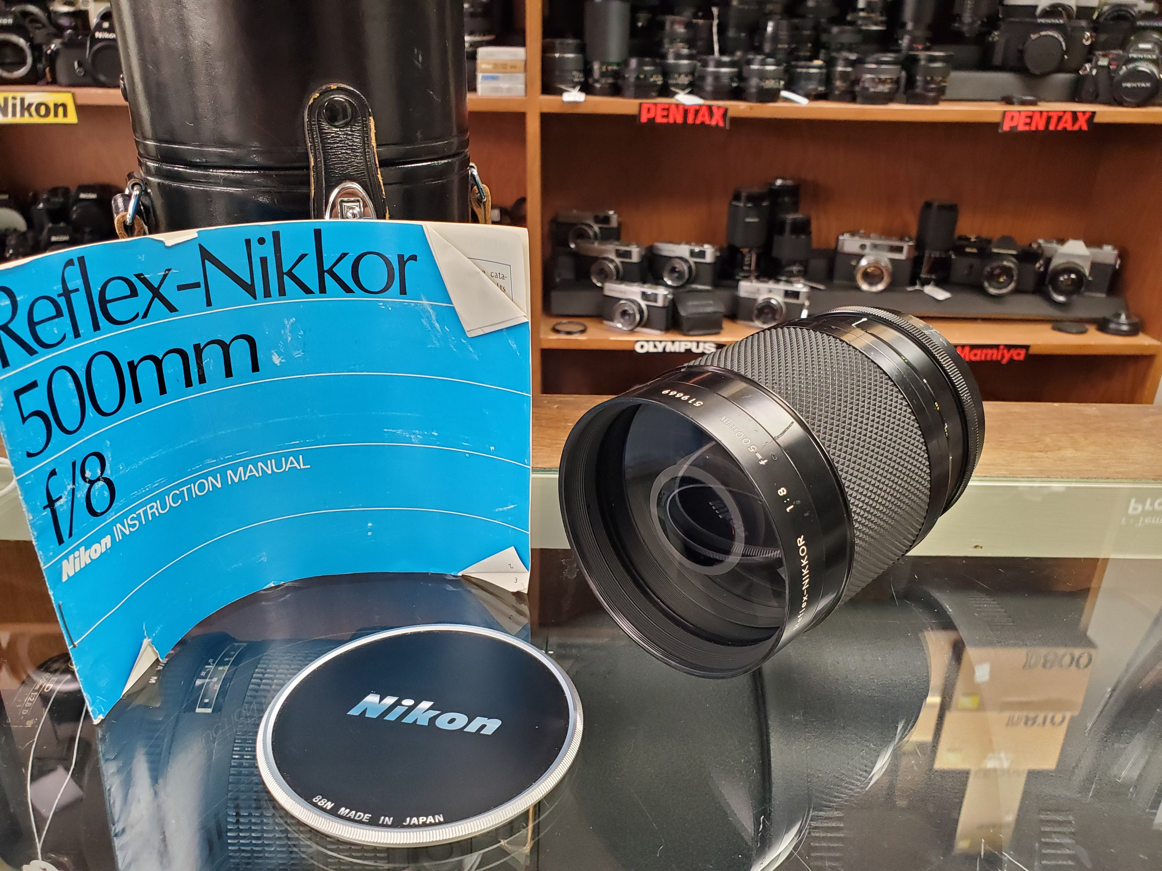 Nikon Reflex Nikkor 500mm F/8 Mirror MF- Near Mint Condition