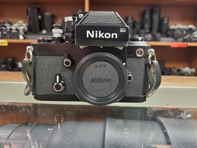 Nikon F2 Photomic w/ DP-1 Viewfinder, Black SLR Film Camera, CLA, Canada - Paramount Camera & Repair