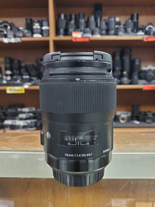 Sigma ART 35mm 1.4 DG HSM, Fair Condition, BARGAIN lens, Canon Mount - Paramount Camera & Repair