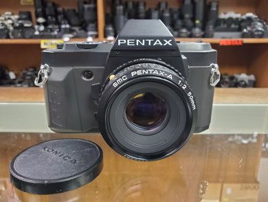 Pentax P3n, 35mm Film Camera w/50mm F2 SMC lens, Fresh CLA, Canada - Paramount Camera & Repair