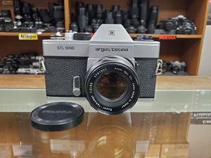 Argus/Cosina STL 1000 w/ Asahi 55mm F lens, 35mm SLR Film, CLA'd, Light Seals, Canada - Paramount Camera & Repair