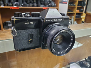 Mamiya/Sekor 1000 DTL 35mm Film Camera w/50mm F2 SX Auto lens, CLA'd, Canada - Paramount Camera & Repair