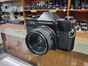 Mamiya/Sekor 1000 DTL 35mm Film Camera w/50mm F2 SX Auto lens, CLA'd, Canada - Paramount Camera & Repair