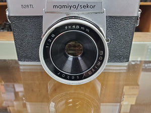 Mamiya 528TL 35mm Film Camera w/48mm F2.8, wide, tele, CLA'd, Canada - Paramount Camera & Repair
