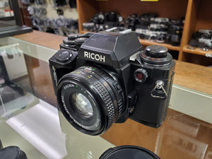 Ricoh XR-P Multi Program w/50mm F2 lens, Extended Grip, CLA'd, New Light Seals, Canada - Paramount Camera & Repair