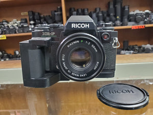 Ricoh XR-P Multi Program w/50mm F2 lens, Winder, CLA'd, New Light Seals, Canada - Paramount Camera & Repair