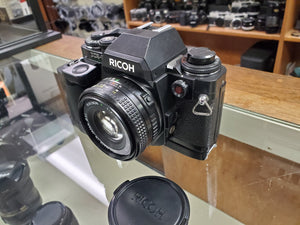 Ricoh XR-P Multi Program w/50mm F2 lens, Winder, CLA'd, New Light Seals, Canada - Paramount Camera & Repair