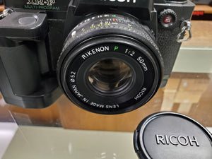 Ricoh XR-P Multi Program w/50mm F2 lens, Winder, CLA'd, New Light Seals, Canada - Paramount Camera & Repair