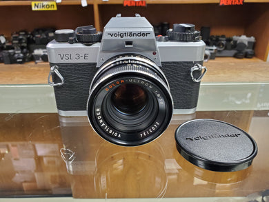 *Rare* Voigtlander VSL 3-E w/Voigtlander 50mm 1.8 Color-Ultron lens, CLA'd, Warranty - Paramount Camera & Repair