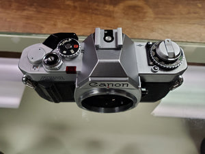 Canon AV-1, 35mm SLR Film Camera, CLA, New Light Seals, Warranty, Canada - Paramount Camera & Repair