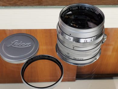 Leica Leitz Summarit 50mm F/1.5 lens for Leica M, CLA'd, No Oil residue, Canada - Paramount Camera & Repair