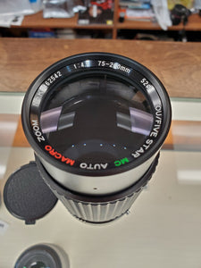 Tou/Five Star MC 75-200mm F4.5, Canon FD mount Telephoto Zoom, Canada - Paramount Camera & Repair