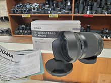 Load image into Gallery viewer, Sigma 18-300mm f/3.5-6.3 DC Macro OS HSM, Like New condition, Nikon Mount - Paramount Camera &amp; Repair