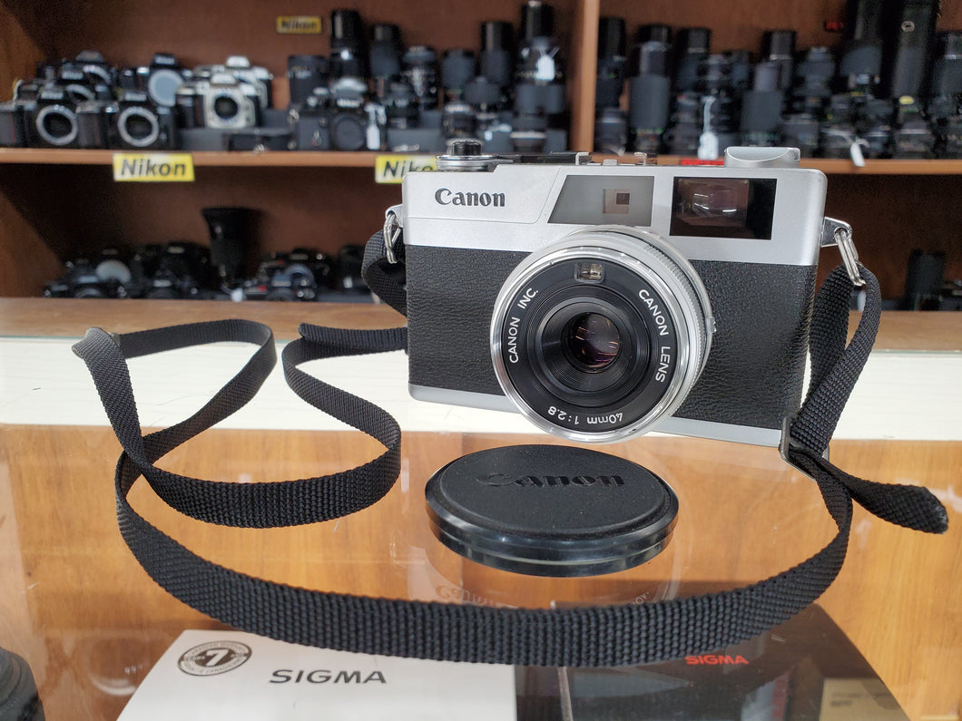 Canon Canonet 28 Rangefinder camera, 40mm lens, CLA'd, RF Calibrated-Light seals-Canada - Paramount Camera & Repair