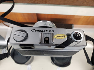 Canon Canonet 28 Rangefinder camera, 40mm lens, CLA'd, RF Calibrated-Light seals-Canada - Paramount Camera & Repair