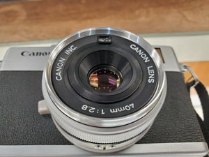 Canon Canonet 28 Rangefinder camera, 40mm lens, CLA'd, RF Calibrated-Light seals-Canada - Paramount Camera & Repair