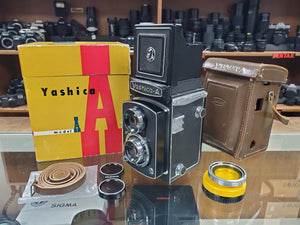 Yashica-A TRL 120 Film Camera w/ 80mm 3.5 Lenses, Serviced & CLA'd, Warranty - Paramount Camera & Repair