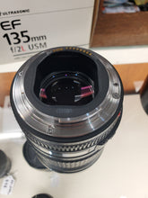 Load image into Gallery viewer, Canon EF 135mm f/2L USM Lens - Pro Full Frame - Used Condition 9/10 - Paramount Camera &amp; Repair