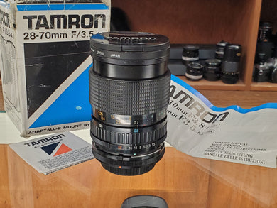 Tamron 28-70mm F3.5-4.5 Zoom Lens, Canon FD mount, Canada - Paramount Camera & Repair