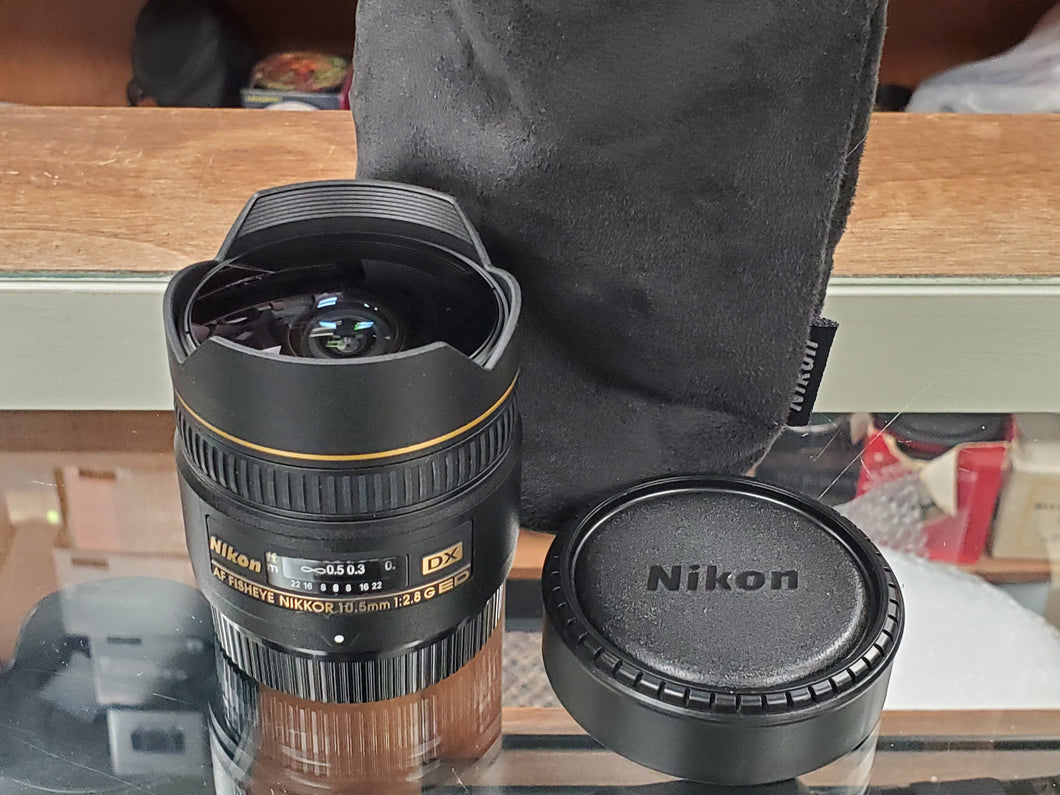 Nikon AF DX Fisheye Nikkor 10.5mm f2.8 G ED AS IS – Camera Exchange Nikon AF DX Fisheye Nikkor 10.5mm f2.8 G ED AS IS – Camera Exchange
