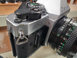 Canon AE-1 Program, 35mm Film Camera, Fresh CLA, New Light Seals - Paramount Camera & Repair