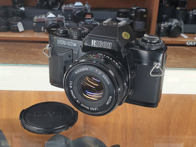 Ricoh KR-10x w/Rikenon P 50mm F2 lens, 35mm SLR Film Camera, CLA, Light Seals, Canada - Paramount Camera & Repair