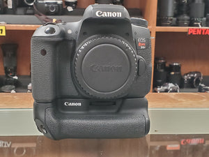 Canon Rebel T6s w/battery grip- 24.2MP DSLR, WiFi, Almost like new - Paramount Camera & Repair