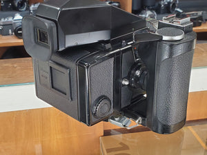 MINT Bronica ETRS Medium Format w/ Zenza 75mm F2.8 Lens, AE II Prism Finder, CLA, Grip - Paramount Camera & Repair