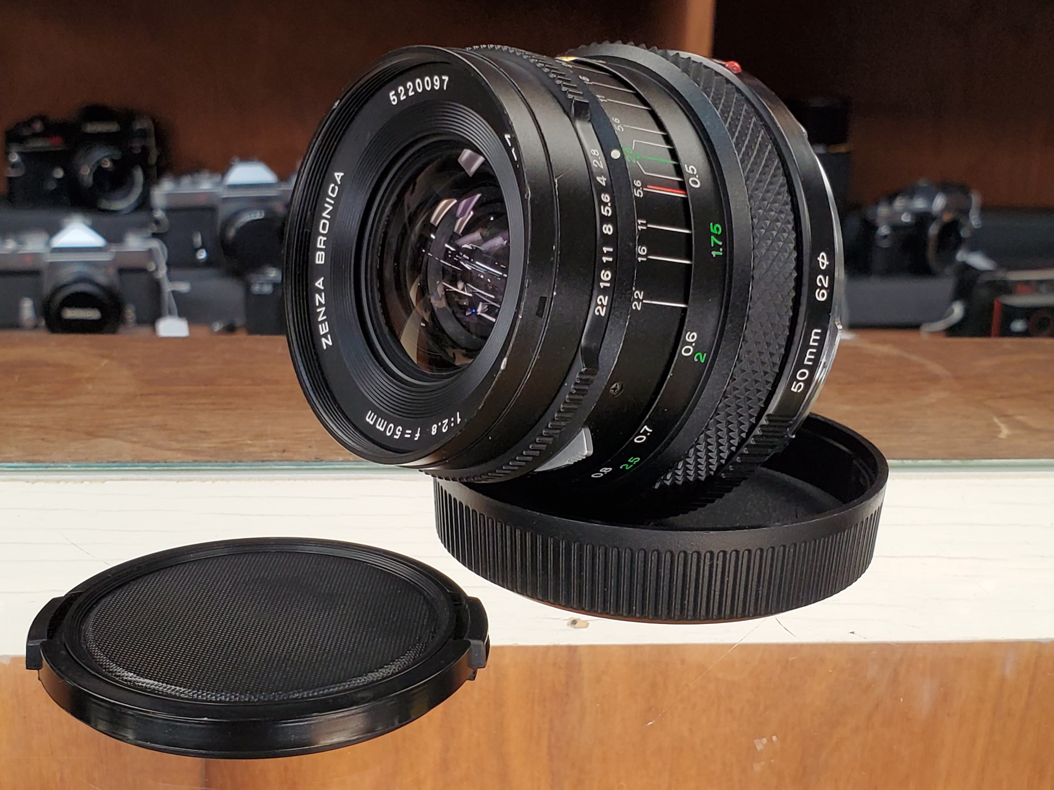Zenza Bronica 50mm 2.8 Zenzanon MC Lens for ETRS ETR ETRSI, CLA, MINT - Paramount Camera & Repair