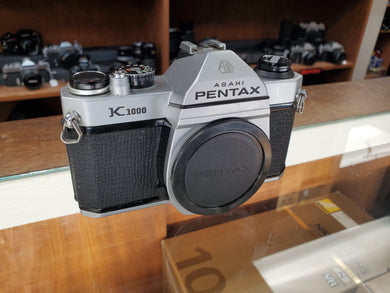 Pentax Asahi K1000, Near MINT, 35mm Film Camera, CLA'd, New Light Seals - Paramount Camera & Repair